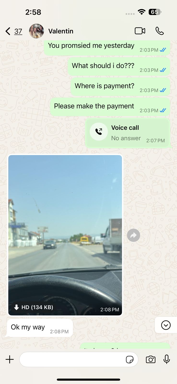 WhatsApp Scam Conversation 3